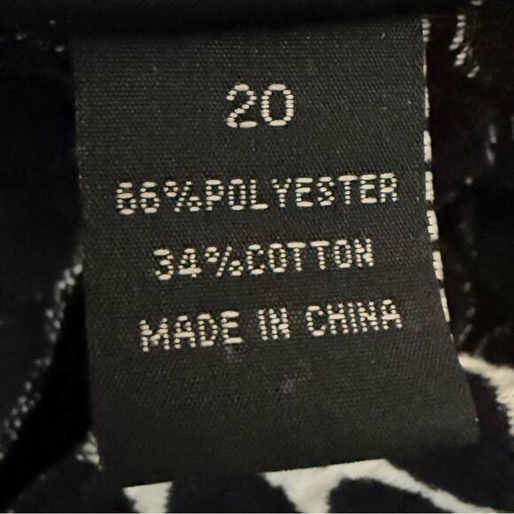 Lane Bryant Black & White Polka Dot Button Front Pea Coat. Jacket. Plus. 20. - Picture 5 of 7